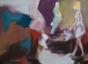 Gleis 34, oil on canvas, 90 x 120 cm