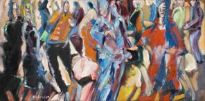 Orlando 1, oil on Canvas, 50 x 100 cm