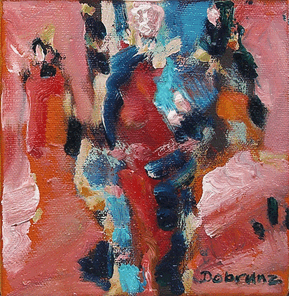 Linie 5.2, oil on canvas, 20 x 20 cm