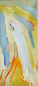 Montag 16.15 Uhr, oil on canvas, 60 x 26 cm