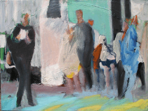 Linie 703.1, oil on canvas, 60 x 80 cm