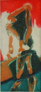 Montag 12.10 Uhr, oil on canvas, 60 x 26 cm