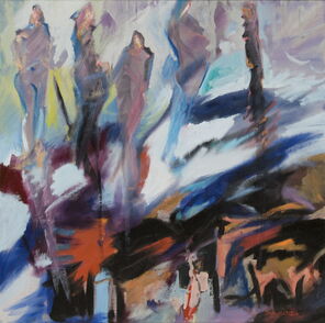 Athen 2, oil on Canvas, 100 x 100 cm