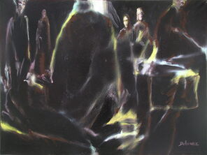 Gleis 51, oil on canvas, 120 x 160 cm