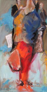 Köln 4, oil on canvas, 80 x 40 cm