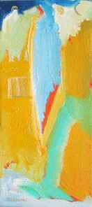 Montag 15.20 Uhr, oil on canvas, 60 x 26 cm