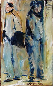 Linie 4.12, oil on canvas, 36 x 22 cm