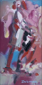 Linie 78.3, oil on canvas, 40 x 20 cm