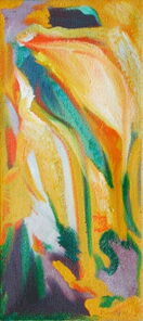 Montag 16.10 Uhr, oil on canvas, 60 x 26 cm