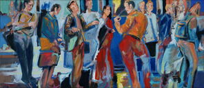 Sevilla 2, oil on canvas, 60 x 140 cm