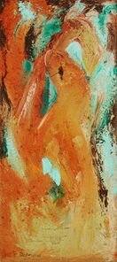 Montag 13.10 Uhr, oil on canvas, 60 x 26 cm