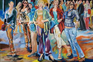 Ecke Pempelforter 11, oil on canvas, 200 x 300 cm