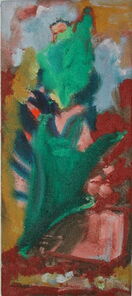 Montag 10.15 Uhr, oil on canvas, 60 x 26 cm