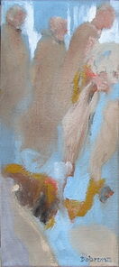 Montag 5.40 Uhr, oil on canvas, 60 x 26 cm