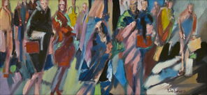 Tokio 2, oil on canvas, 45 x 100 cm