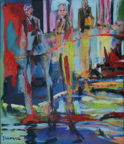 Chicago 3 links, oil on Canvas, 70 x 60 cm