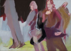 Gleis 33, oil on canvas, 80 x 110 cm