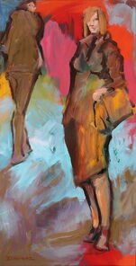 Hamburg 3, oil on Canvas, 80 x 40 cm