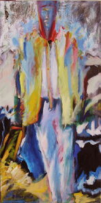 Immermann 2, Malerei eines Mannes in der Immermannstrasse