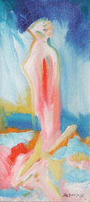 Montag 16.45 Uhr, oil on canvas, 60 x 26 cm