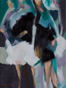 Ecke Karl Marx 1, oil on canvas, 80 x 60 cm