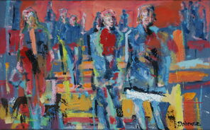 Gleis 65, oil on canvas, 40 x 65 cm