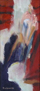 Montag 5.20 Uhr, oil on canvas, 60 x 26 cm