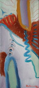 Montag 6.50 Uhr, oil on canvas, 60 x 26 cm