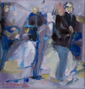 Linie 81, oil on canvas, 25 x 24 cm