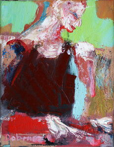 Linie 728.1, oil on canvas, 25 x 20 cm