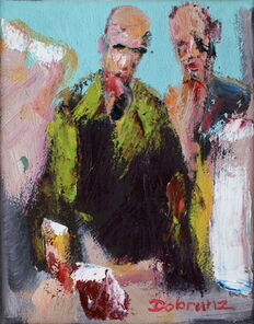 Linie 728.3, oil on canvas, 25 x 20 cm