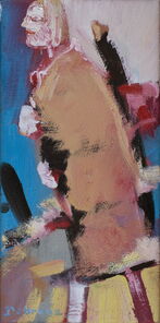 Linie 78.6, oil on canvas, 40 x 20 cm