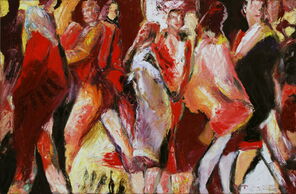 Gleis 61, oil on canvas, 80 x 120 cm