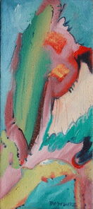 Montag 7.45 Uhr, oil on canvas, 60 x 26 cm