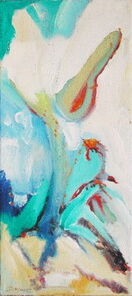 Montag 16.50 Uhr, oil on canvas, 60 x 26 cm