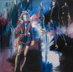 Athen 1, oil on Canvas, 100 x 100 cm