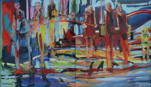 Chicago 3, oil on Canvas, 70 x 120 cm