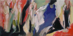 Frankfurt 7, oil on Canvas, 40 x 80 cm