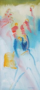 Montag 14.50 Uhr, oil on canvas, 60 x 26 cm