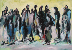 Wien 6, oil on canvas, 75 x 110 cm