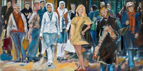 Kairo 3, oil on Canvas, 70 x 140 cm