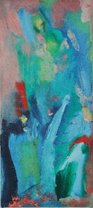 Montag 11.15 Uhr, oil on canvas, 60 x 26 cm