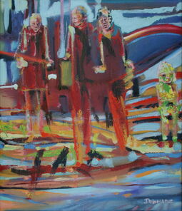 Chicago 3 rechts, oil on Canvas, 70 x 60 cm