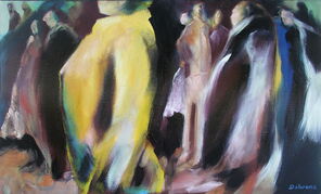 Gleis 50, oil on canvas, 80 x 130 cm