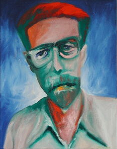 Karl-Fred, Malerei eines männlichen Kopfes