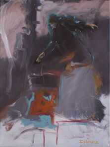 Linie 9.1, oil on canvas, 80 x 60 cm