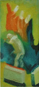 Montag 11.30 Uhr, oil on canvas, 60 x 26 cm