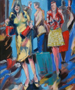 Seoul 2, oil on canvas, 70 x 60 cm