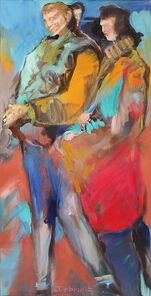 Hamburg 4, oil on Canvas, 80 x 40 cm