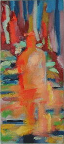 Montag 8.20 Uhr, oil on canvas, 60 x 26 cm